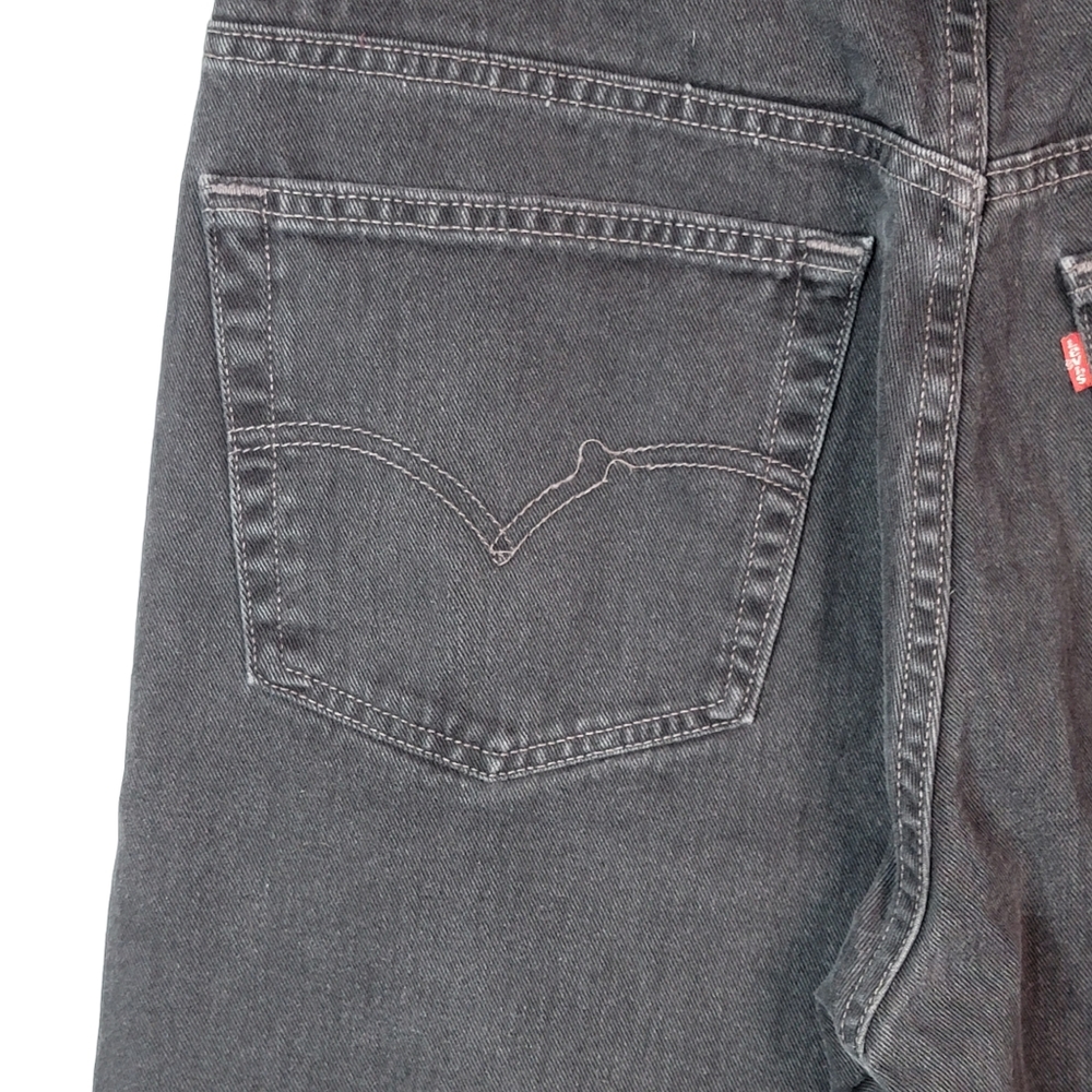 Levi's 505 Vintage Y2K Made in USA Denim Dark Wash Black Jeans Men's 38x32 - Picture 10 of 14